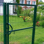 Гиттер 4 мм, RAL 6005, h=1,5, ворота и калитка