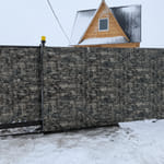 Профлист С20, декор камень (зима)