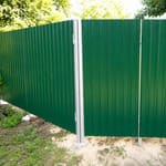 Профлист C-20, RAL 6005, калитка, ворота Профлист C-20, RAL 6005, калитка, ворота