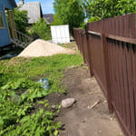 Штакетник 136 с бор. М-образный, трапеция, RAL 8017