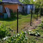Штакетник 136 с бор. М-образный, трапеция, RAL 8017