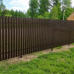 Штакетник 136 с бор. М-образный, трапеция, RAL 8017