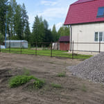 Штакетник 136 с бор. П-образный, трапеция, RAL 8017, в ряд, лента