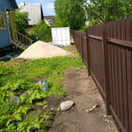 Штакетник 136 с бор. П-образный, трапеция, RAL 8017, в ряд, лента